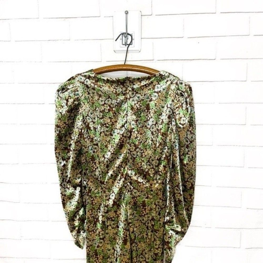 2 for $30 ZARA Velvet Floral Mini Dress - Picture 7 of 12